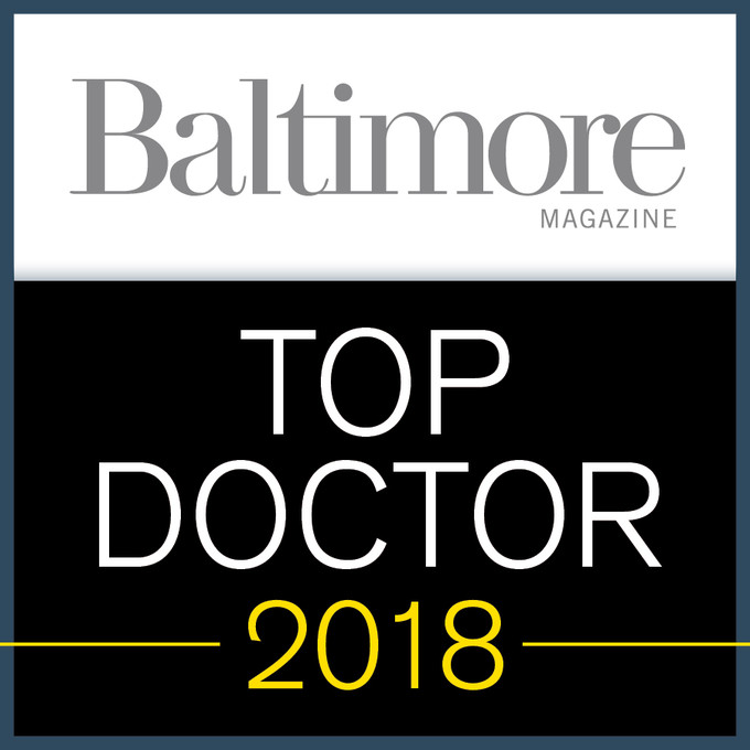 Dr. Ian Weiner, voted a 2018 Top Doc by Baltimore Magazine